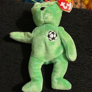Ty Beanie Babie “Kicks”/error tag 1999/1998, rare, retired